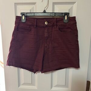 American Eagle Outfitters Maroon Jean Shorts